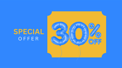 Special Offer 30% Off Vector