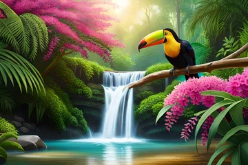 Selbstklebende Fototapeten toucan on a branch © Shahryar