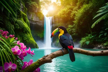 Rolgordijnen toucan on the branch © Shahryar