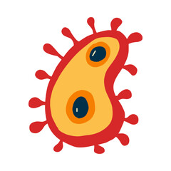 Fototapeta premium microscopic creature in the form of a fantasy illustration