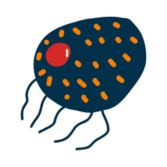 microscopic creature in the form of a fantasy illustration