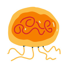 microscopic creature in the form of a fantasy illustration