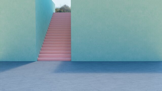 Outside Stairs In Sunshine