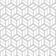 Abstract cube motif vector pattern design