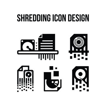 Document shredder line and glyph icon, file and document, destroy sign, vector graphics, a linear pattern on a white background, eps 10.eps