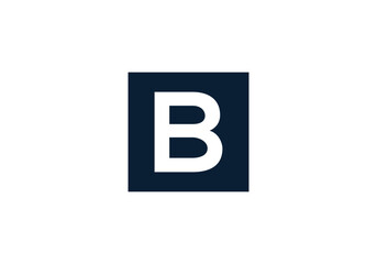 Square letter logo design, Letter box symbol vector. iconic letter logo. square letter symbol. lettering monogram