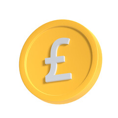 pound 3D Illustration Icon Pack Element