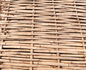 Bamboo cut into pieces Let's weave together for doing anything