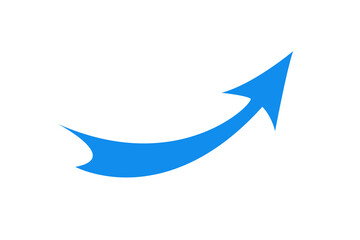 blue curved graph with arrow moving up png file type