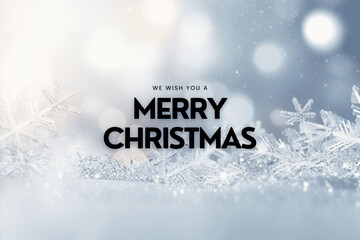 Christmas Greeting Card on a White Background

