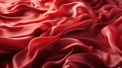 Obraz premium Red silk fabric as background.