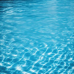 Fototapeta na wymiar Swimming Pool Blue Water Surface Background Texture