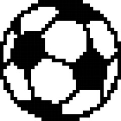 Obraz premium Football cartoon icon in pixel style