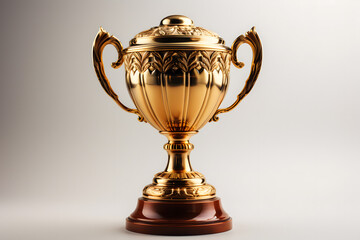 Fototapeta na wymiar gold cup isolated on white background