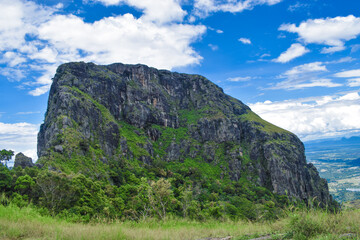 landscape with blue sky