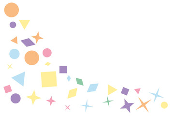 geometric shapes design with copy space	