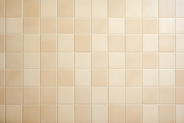 Cream tile wall chequered background bathroom floor texture
