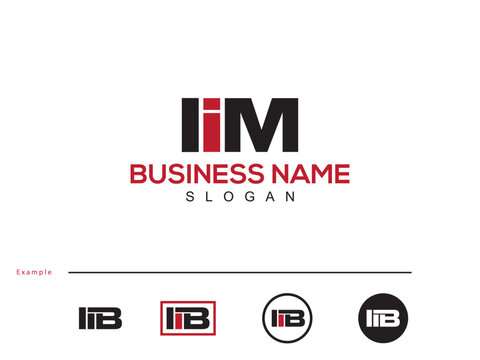 IIM Typography Logo Icon, Initial Luxury Iim ii Logo Letter For You
