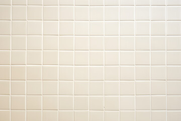 Cream tile wall chequered background bathroom floor texture