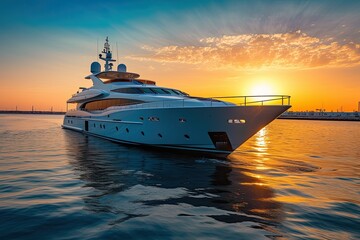 Luxury Yacht in the Mediterranean