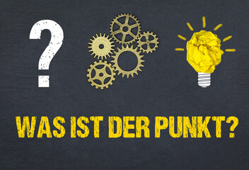 Obraz premium Was ist der Punkt? 
