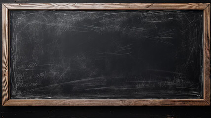background blank black school chalkboard background with empty copy space