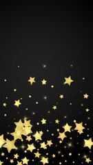 Magic stars vector overlay.  Gold stars scattered