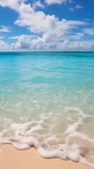 beach with sky and clouds