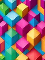 Vivid and Playful: Colorful Blocks Wallpaper Upgrade