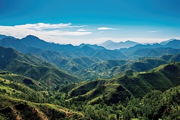 Naklejka premium Mountain view