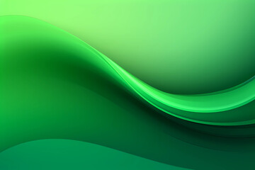Green flowy background with a wave.