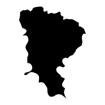 Monufia Governorate map, administrative division of Egypt. Vector illustration.
