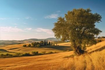 Fototapeta premium Rural countryside landscape