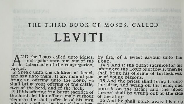 Leviticus The Third Book Of Moses