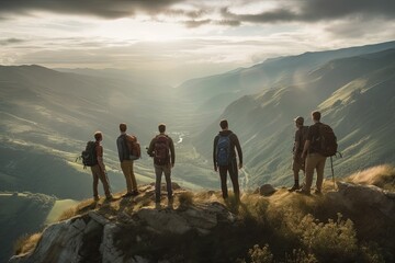 Obraz premium Hiking in the mountains
