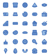 Fill blue outline icon for Bakery