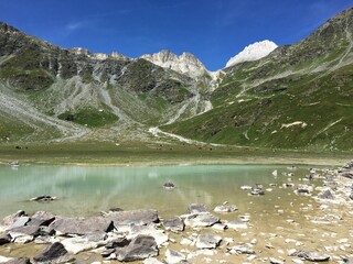 Lac Blanc - Peclet Polset. Pralognan la Vanoise, Parc national de la Vanoise, Alpes du Nord, Tarentaise, Savoie, France.