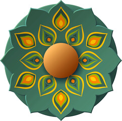 Rangoli, Mandala For Diwali Festival