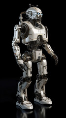 Fototapeta premium ai generated illustration full length of futuristic modern robot