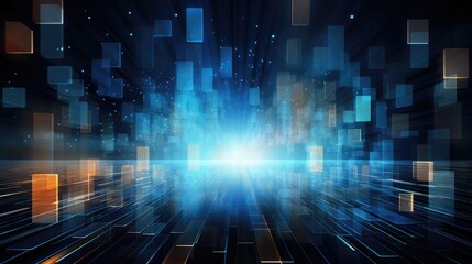 Obraz premium Modern Technology Abstract Ultrawide Background