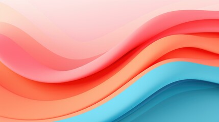 Fototapeta premium Simple 3D Wavy Background