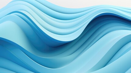 Obraz premium Simple 3D Wavy Background