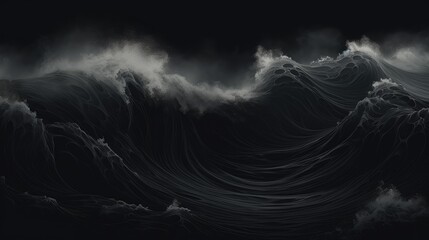 Waves in Black Colors