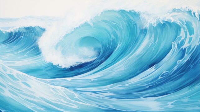 Waves in Aquamarine Colors