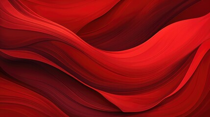Obraz premium Waves in Crimson Colors