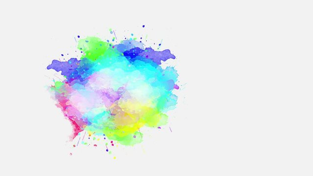 Slowmotion Paint brush stroke reveal animated effect