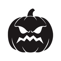 halloween punpkin angry face