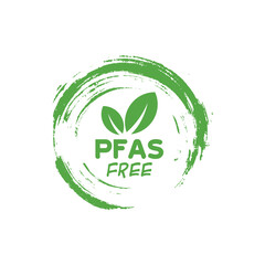 pfas free sign on white background