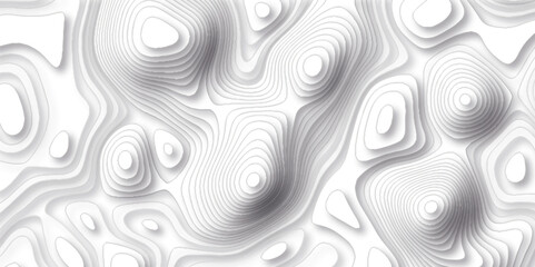 Obraz premium Pattern with lines and dots The stylized height of the topographic map contour in lines and contours isolated on transparent. Black and white topography contour lines map isolated on white background.