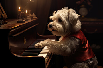 Piano Dog